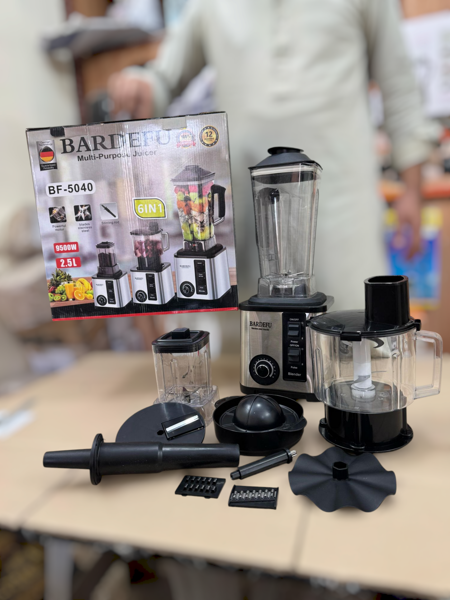BARDEFU Germany 6 in 1 blender set