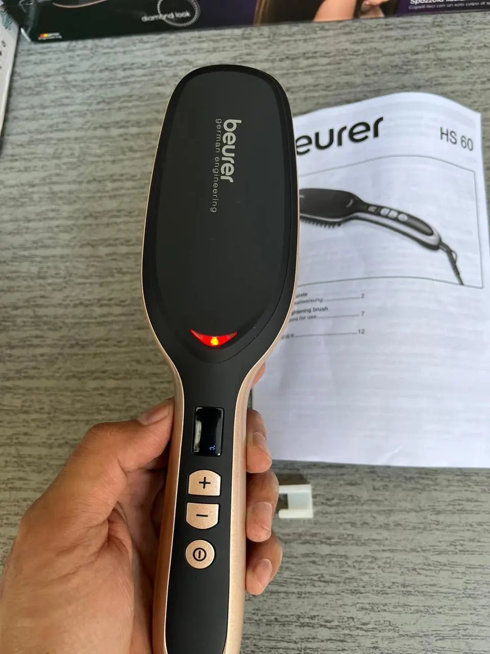 Beurer Germany Style Pro Diamond Straightener Brush HS 60 - Galaxiee.com