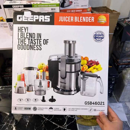 Geepas 11 in 1 Juicer & Blender GSB46021( 2 years warranty) - Galaxiee.com
