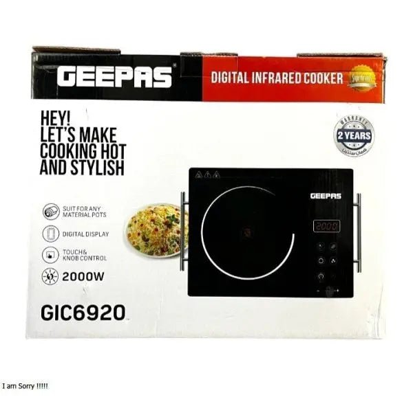 Geepas Digital Infrared Cooker GIC6920 - Galaxiee.comElectronic appliances