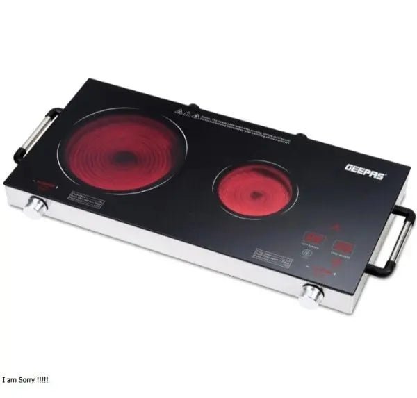 Geepas Double Burner Infrared Cooker GIC6131 - Galaxiee.comInfrared Cooker