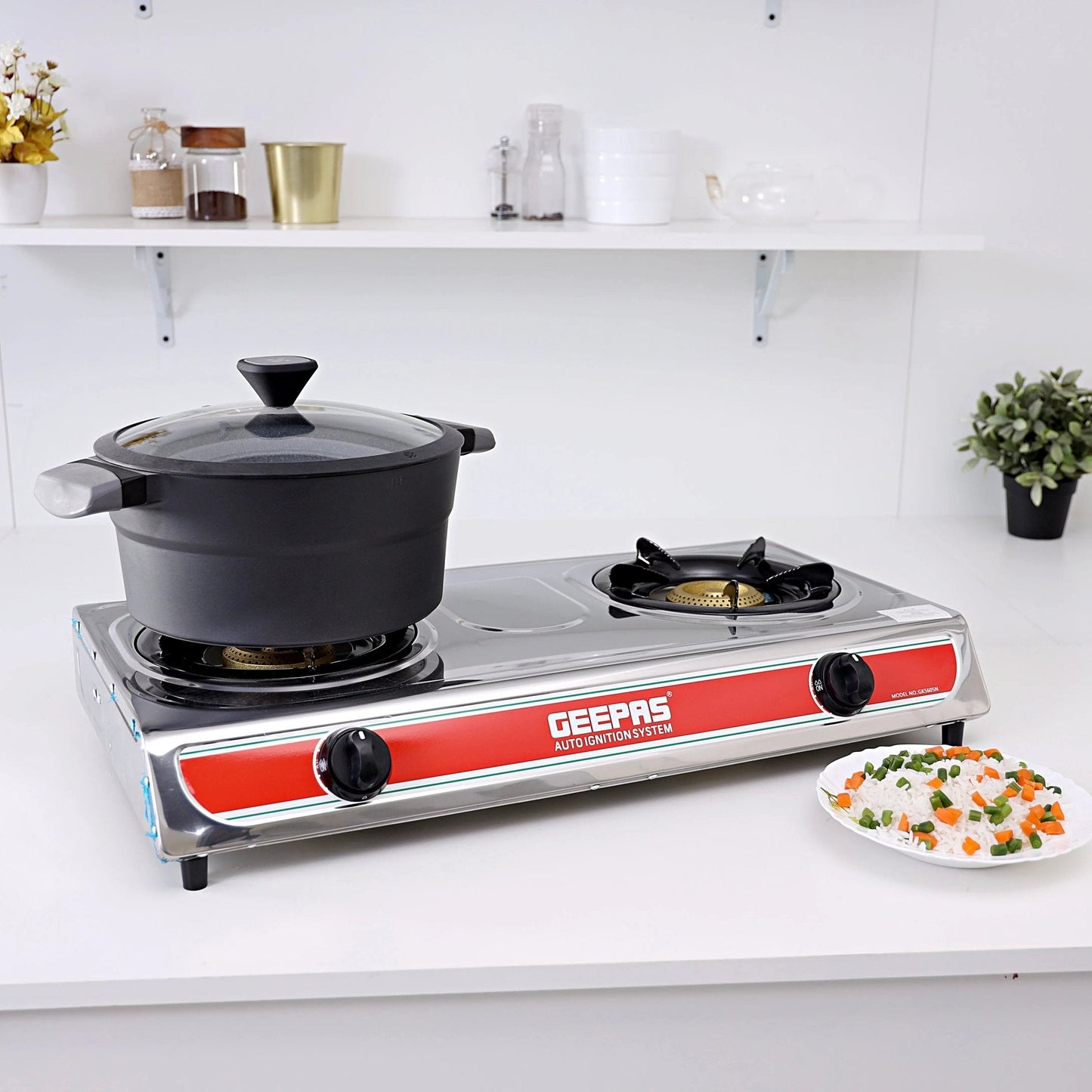 Geepas Gas Cooker GK5616 & GK5613 - Galaxiee.com