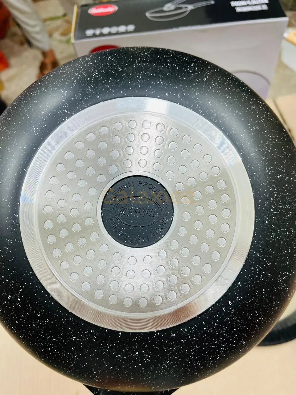 German Lot bakhschie Granite marble deep fry pan & wok - Galaxiee.comkitchen