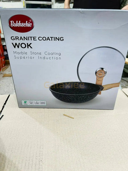 German Lot bakhschie Granite marble deep fry pan & wok - Galaxiee.comkitchen