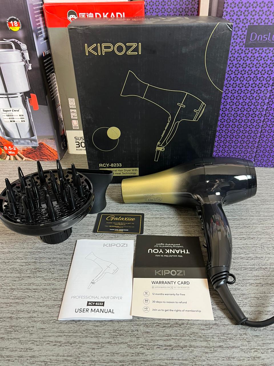 German Lot KIPOZI Professional Hair Dryer - Galaxiee.comdryer