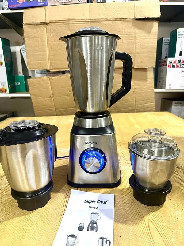 Germany lot important super crest 3 in 1 stainless steel blender - Galaxiee.com