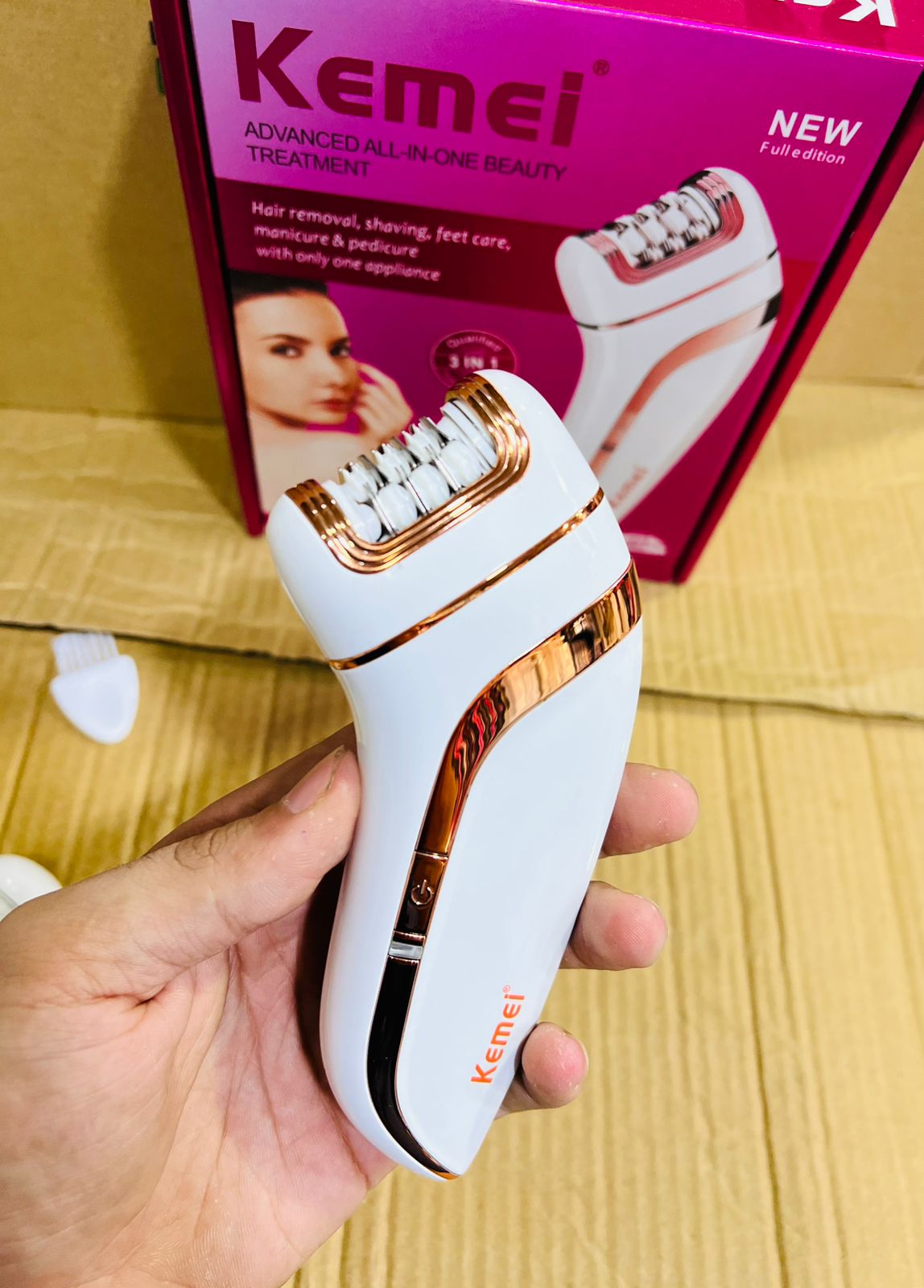 Kemei KM - 1207 3 In1 Women Epilator Electric Trimmer - Galaxiee.com