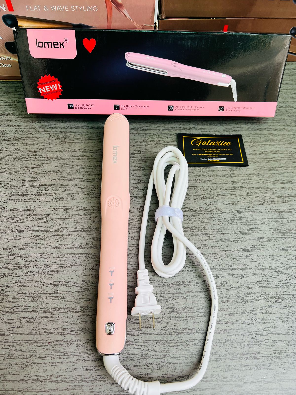 Lomex 2 - in - 1 Hair Straightener & Curler – Effortless Styling! - Galaxiee.com