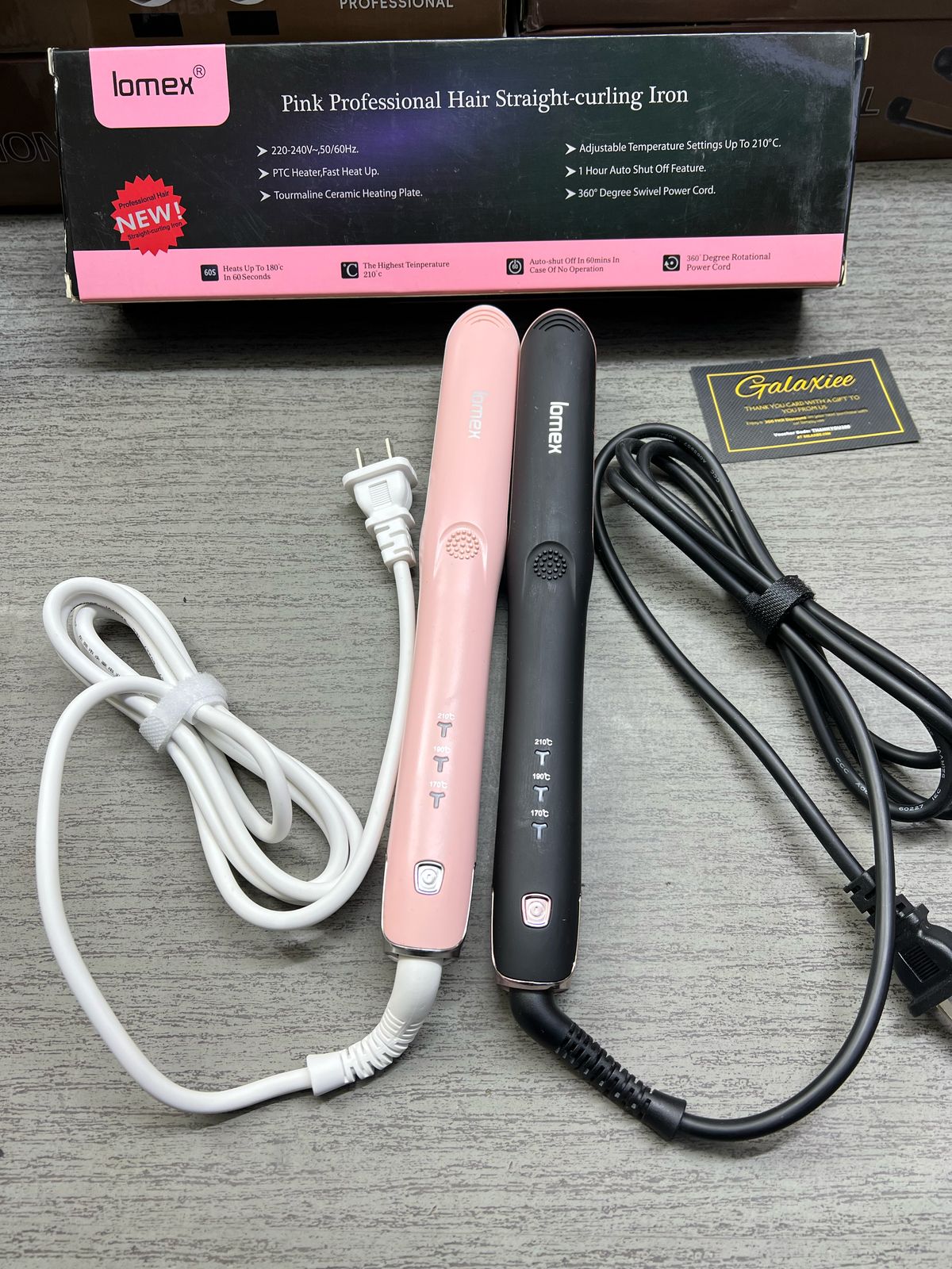 Lomex 2 - in - 1 Hair Straightener & Curler – Effortless Styling! - Galaxiee.com