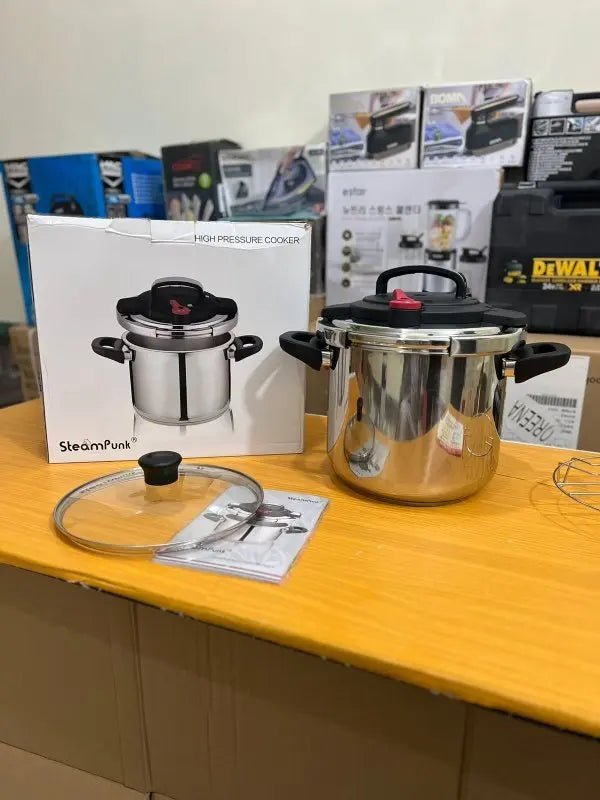 Original Germany Lot 2 in 1 Stainless Steel Pressure Cooker 9L - Galaxiee.com