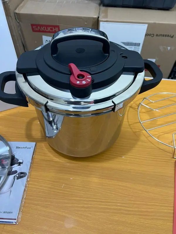 Original Germany Lot 2 in 1 Stainless Steel Pressure Cooker 9L - Galaxiee.com