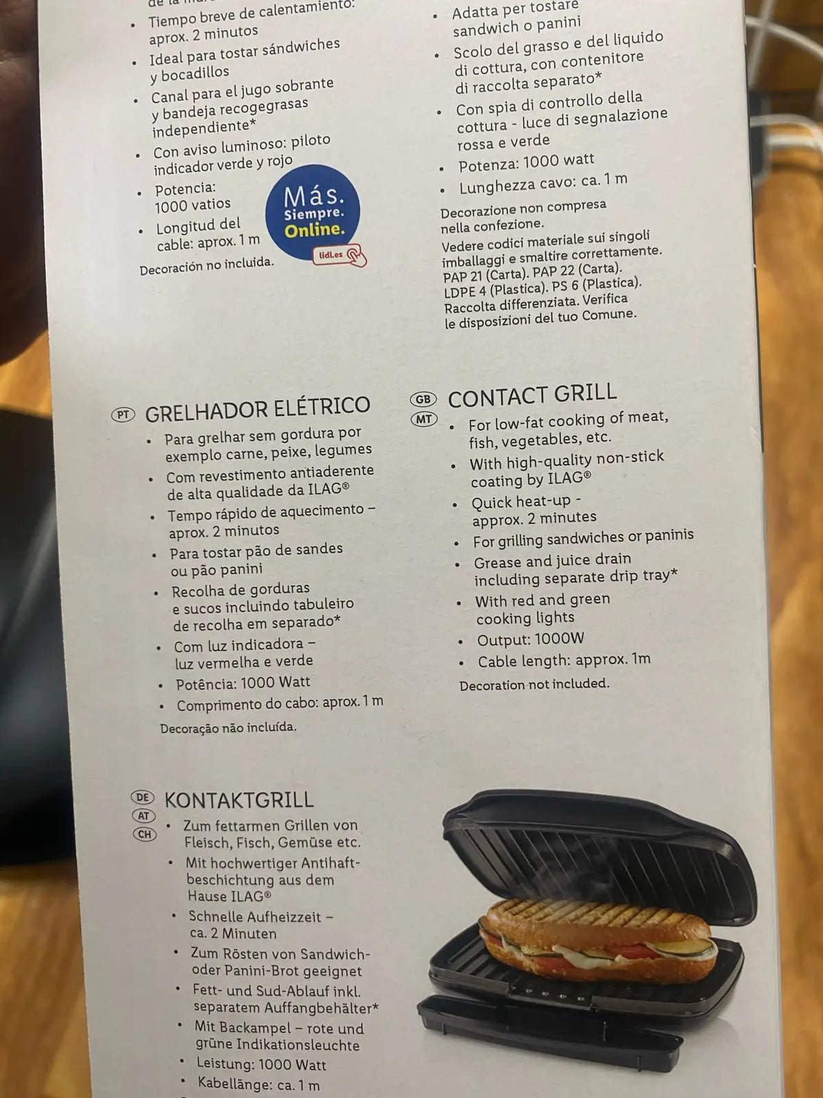 Silver Crest Grill 1 Year Warranty (1000w) German Lot imported - Galaxiee.com